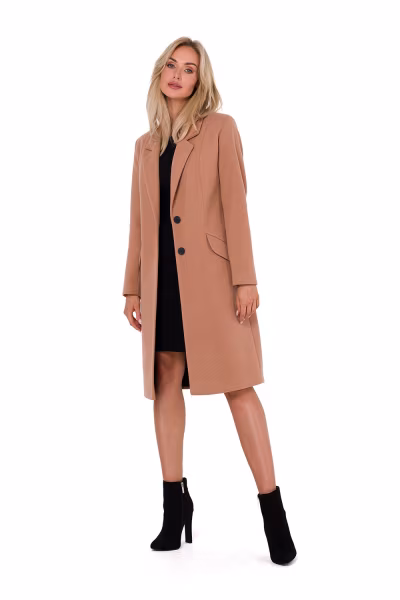 Płaszcz Damski Model MOE758 Camel - Moe — zdjęcie 2