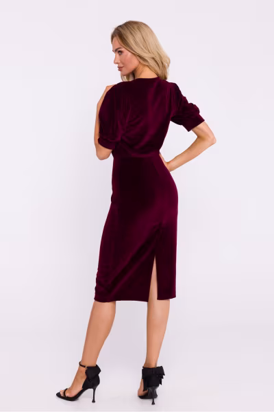Sukienka Model MOE827 Bordo - Moe — zdjęcie 3