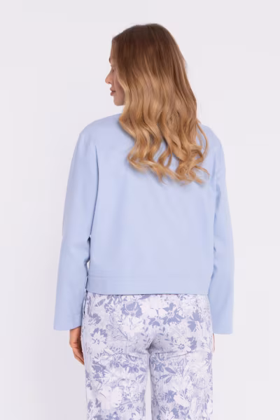 Kurtka Damska Model MOE909 Błękit - Moe — zdjęcie 3