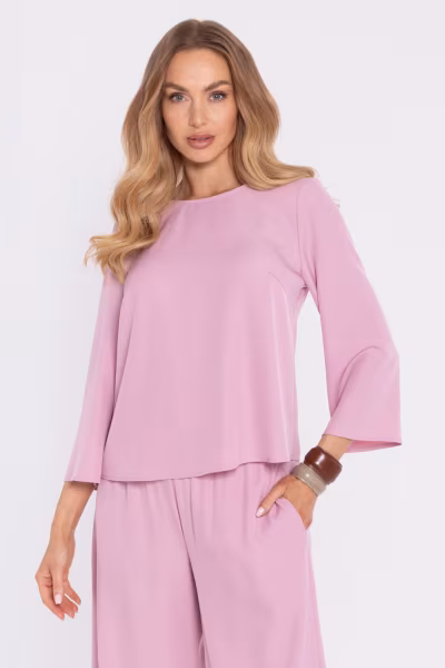 Bluzka Model MOE905 Powder Pink - Moe — zdjęcie 1