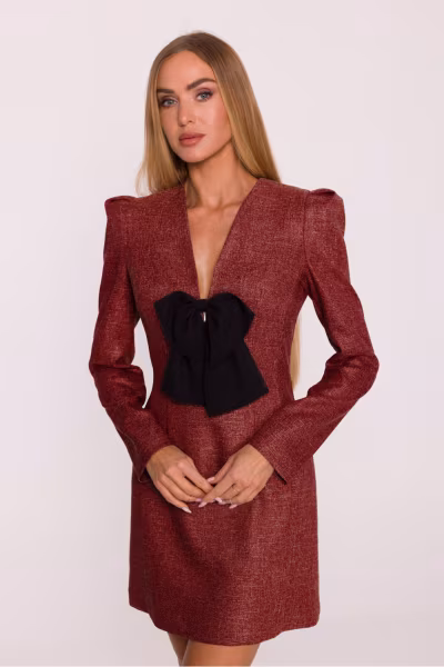 Sukienka Model MOE869 Bordo - Moe — zdjęcie 1