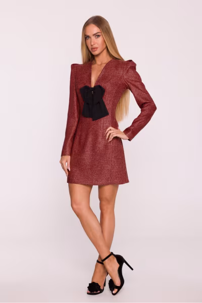 Sukienka Model MOE869 Bordo - Moe — zdjęcie 2