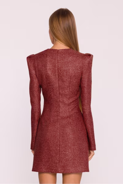 Sukienka Model MOE869 Bordo - Moe — zdjęcie 3