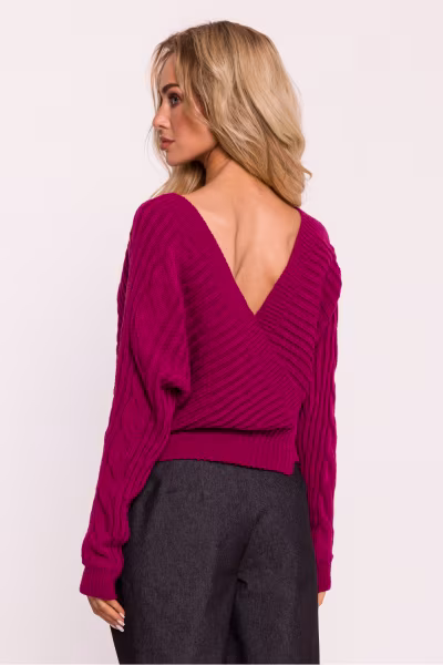 Sweter Damski Model MOE809 Pink - Moe — zdjęcie 3