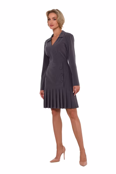 Sukienka Model MOE752 Dark Grey - Moe — zdjęcie 1