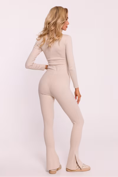 Legginsy Model MOE816 Piasek - Moe — zdjęcie 3