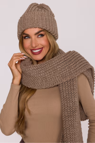 Szal Model MOE896 Beige - Moe — zdjęcie 2
