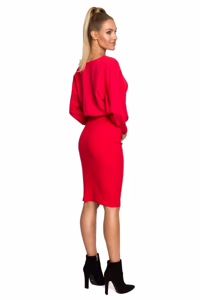 Sukienka Model MOE690 Red - Moe — zdjęcie 2