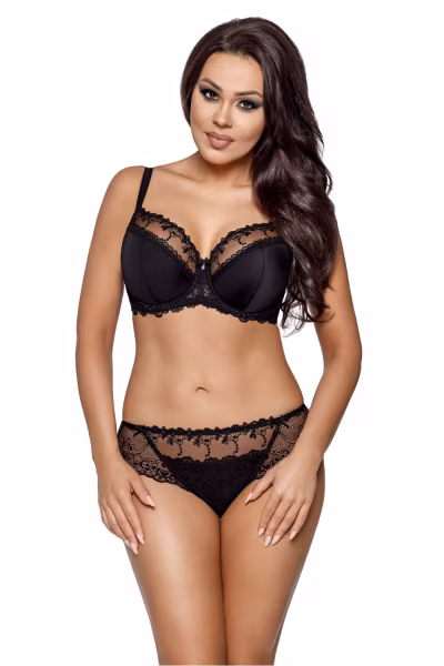Biustonosz Soft Biustonosz Semi-Soft Model 1030 Novato Black - Ava — zdjęcie 1