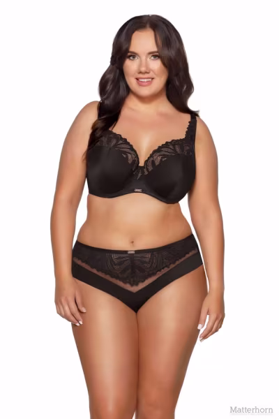 Biustonosz Soft Biustonosz Semi-Soft Model Yasemin 2105 Maxi Black - Ava — zdjęcie 1