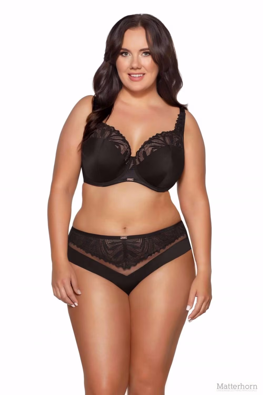Biustonosz Soft Biustonosz Semi-Soft Model Yasemin 2105 Maxi Black - Ava