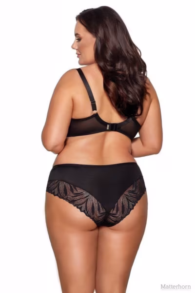 Biustonosz Soft Biustonosz Semi-Soft Model Yasemin 2105 Maxi Black - Ava — zdjęcie 2