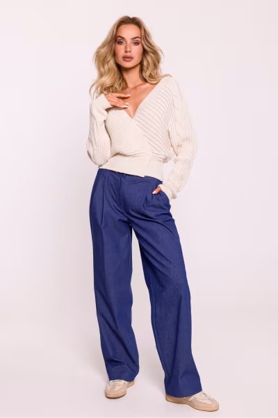 Sweter Damski Model MOE809 Kość Słoniowa - Moe — zdjęcie 2