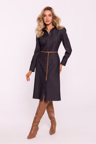 Sukienka Model MOE804 Grafit - Moe — zdjęcie 1