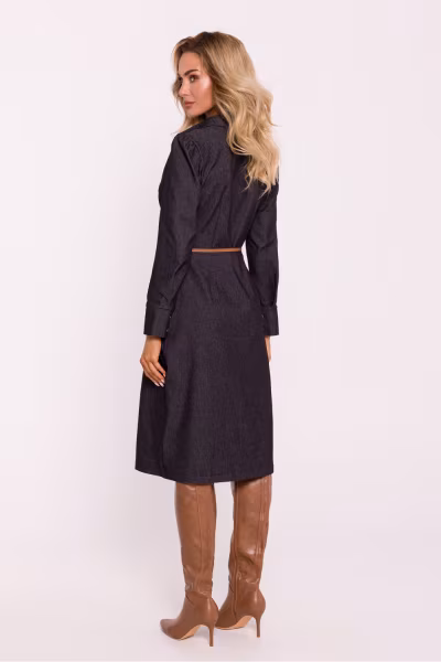 Sukienka Model MOE804 Grafit - Moe — zdjęcie 2