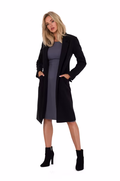 Płaszcz Damski Model MOE758 Black - Moe — zdjęcie 1