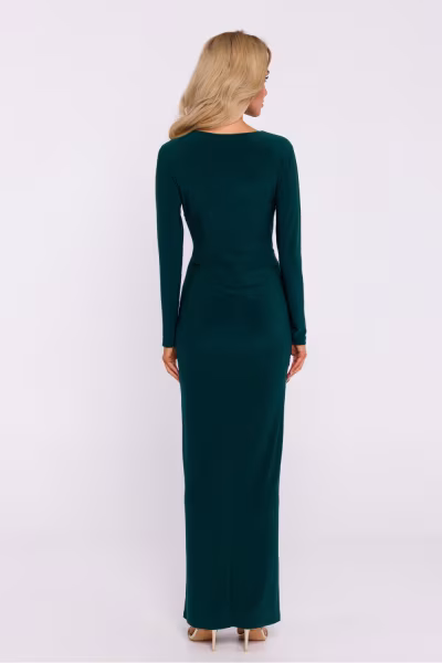 Sukienka Model MOE840 Bottle Green - Moe — zdjęcie 2