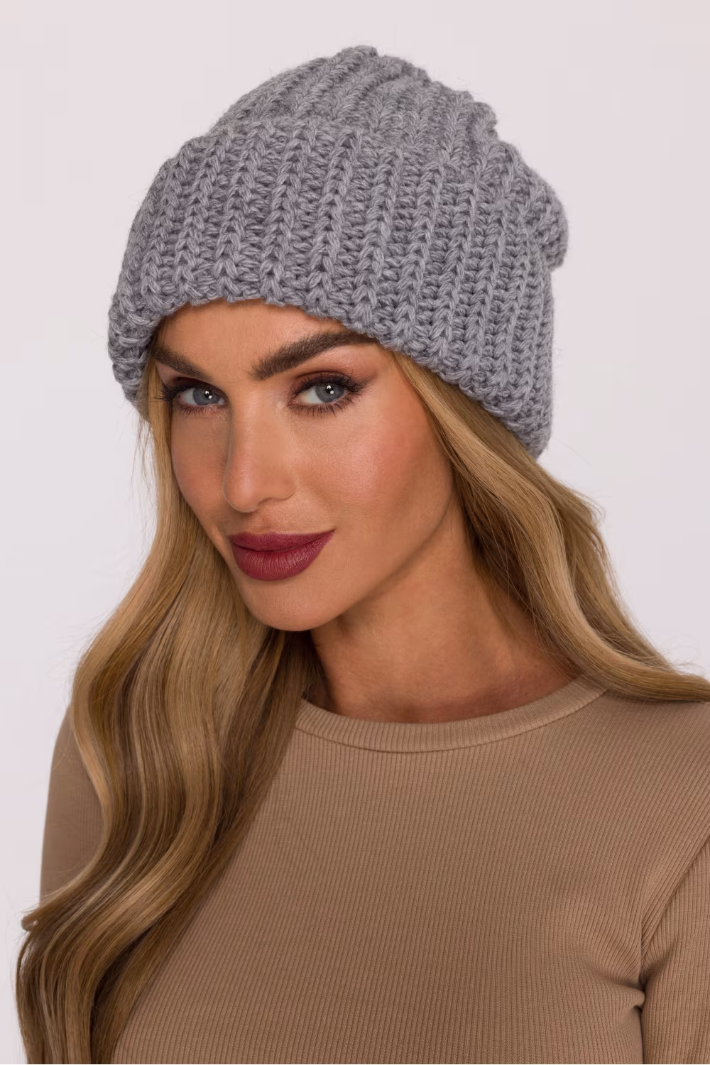Czapka Model MOE895 Grey - Moe