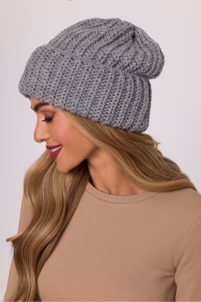 Czapka Model MOE895 Grey - Moe — zdjęcie 3