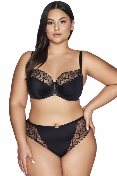 Biustonosz Soft Biustonosz Semi-Soft Model 2114 Black - Ava — zdjęcie 2