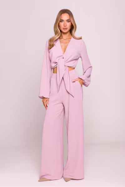 Spodnie Damskie Model MOE862 Dirty Pink - Moe — zdjęcie 1