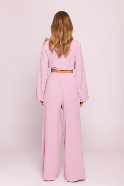 Spodnie Damskie Model MOE862 Dirty Pink - Moe — zdjęcie 2