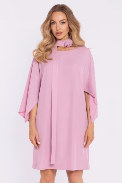 Sukienka Model MOE908 Powder Pink - Moe — zdjęcie 1
