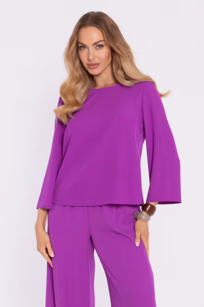 Bluzka Model MOE905 Lawenda - Moe — zdjęcie 1