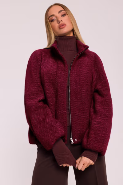 Kurtka Damska Model MOE885 Bordo - Moe — zdjęcie 1
