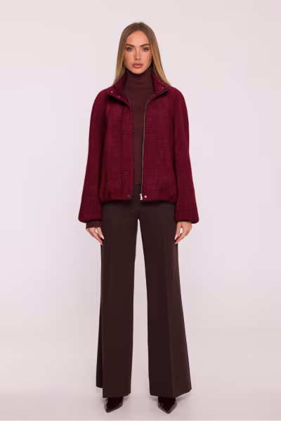 Kurtka Damska Model MOE885 Bordo - Moe — zdjęcie 2