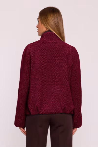 Kurtka Damska Model MOE885 Bordo - Moe — zdjęcie 3