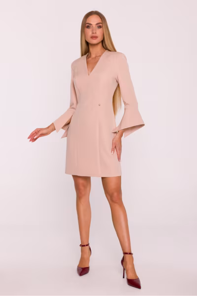 Sukienka Model MOE876 Beige - Moe — zdjęcie 2