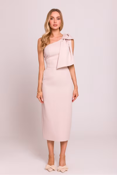 Sukienka Model MOE847 Light Beige - Moe — zdjęcie 1