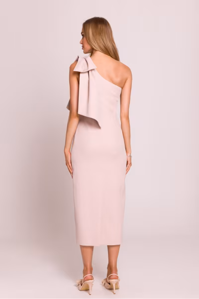 Sukienka Model MOE847 Light Beige - Moe — zdjęcie 2