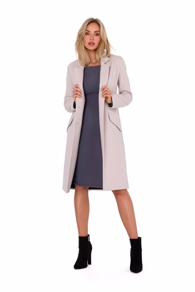 Płaszcz Damski Model MOE758 Beige - Moe — zdjęcie 1