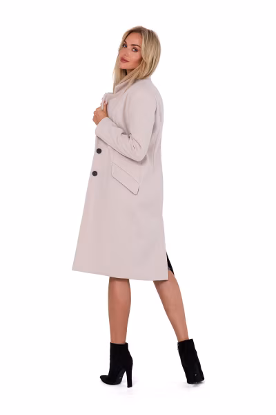 Płaszcz Damski Model MOE758 Beige - Moe — zdjęcie 2