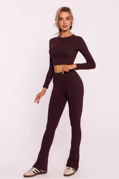 Legginsy Model MOE816 Brown - Moe — zdjęcie 2