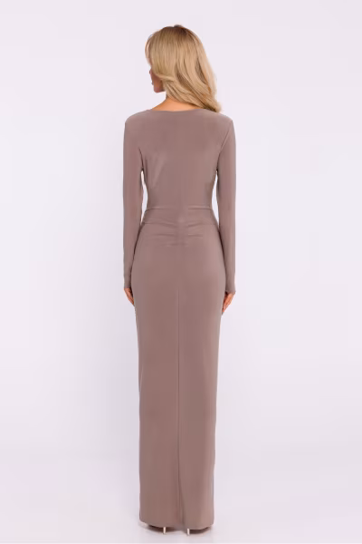 Sukienka Model MOE840 Beige - Moe — zdjęcie 2
