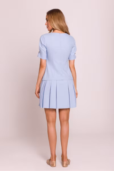 Sukienka Model MOE842 Błękit - Moe — zdjęcie 3
