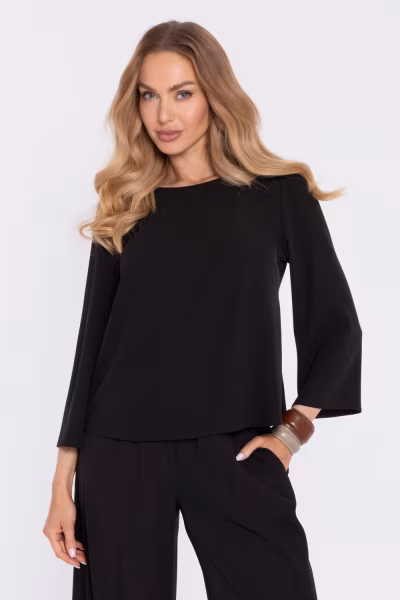 Bluzka Model MOE905 Black - Moe — zdjęcie 1