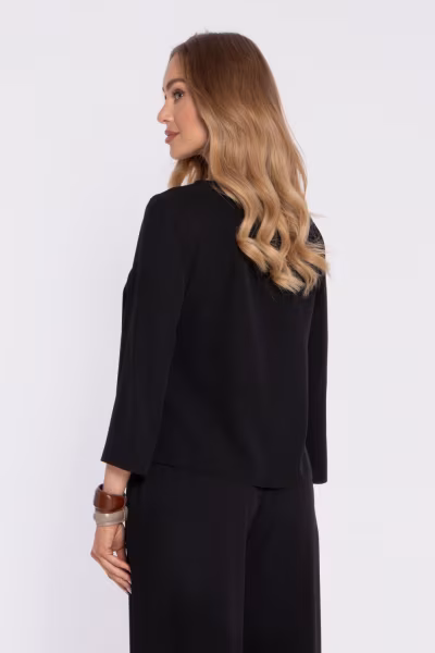 Bluzka Model MOE905 Black - Moe — zdjęcie 3