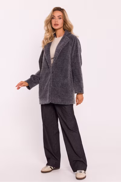 Płaszcz Damski Model MOE808 Grey - Moe — zdjęcie 2
