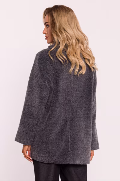 Płaszcz Damski Model MOE808 Grey - Moe — zdjęcie 3