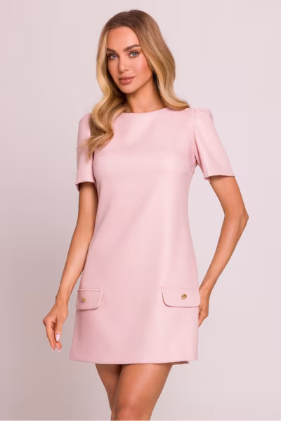 Sukienka Model MOE855 Brzoskwinia - Moe — zdjęcie 1