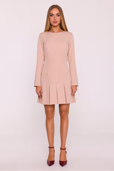 Sukienka Model MOE872 Beige - Moe — zdjęcie 2