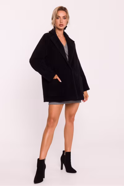 Płaszcz Damski Model MOE808 Black - Moe — zdjęcie 2