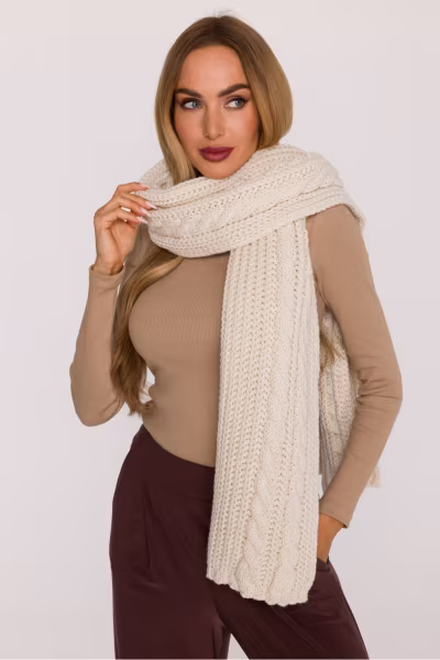 Szal Model MOE898 Ecru - Moe — zdjęcie 1