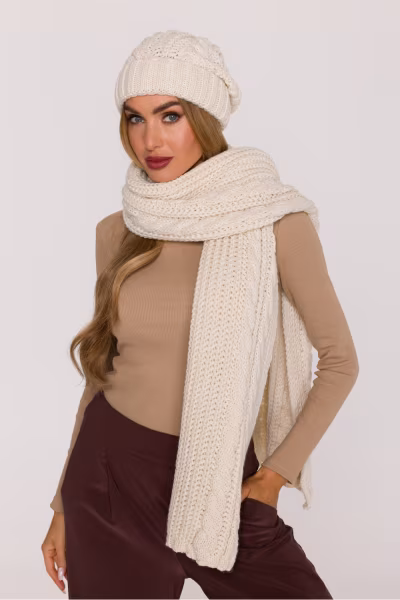 Szal Model MOE898 Ecru - Moe — zdjęcie 2