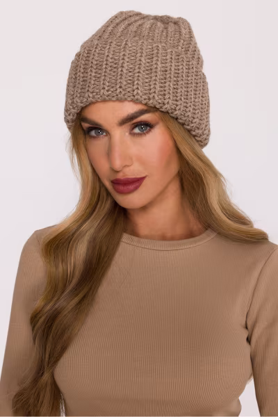 Czapka Damska Model MOE895 Beige - Moe — zdjęcie 1
