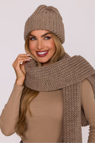 Czapka Damska Model MOE895 Beige - Moe — zdjęcie 2